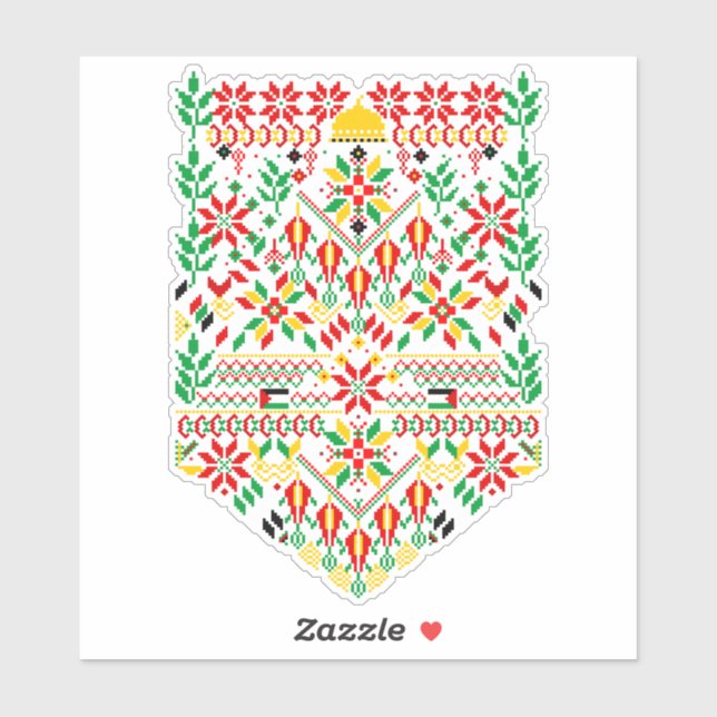 Palestine Tatreez Traditional Embrodery (Sheet)