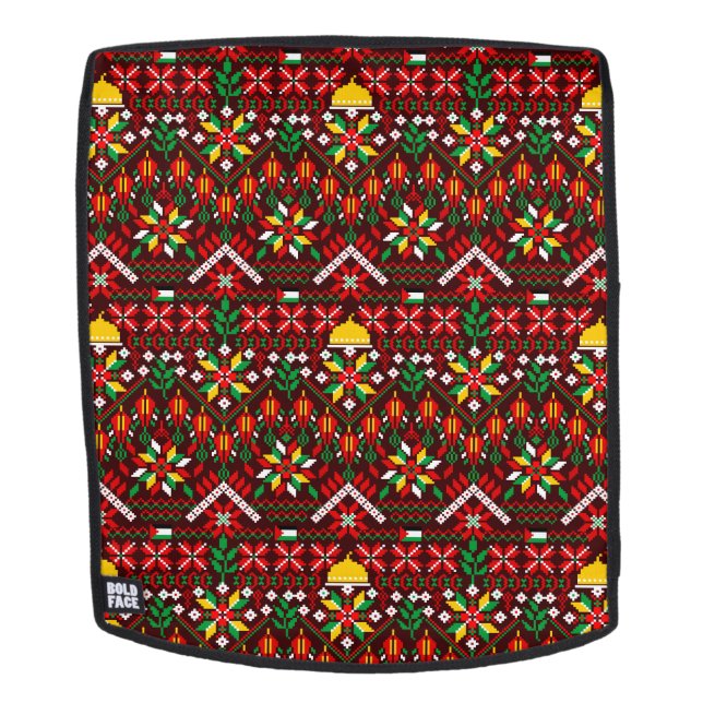 Palestine Tatreez Traditional Embrodery Backpack (Removable Face)
