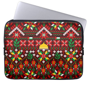 Palestine Tatreez Traditional Embrodery Laptop Sleeve