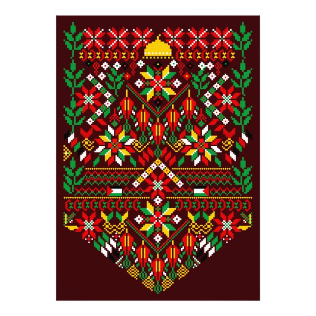 Palestine Tatreez Traditional Embrodery Photo Print (Front)