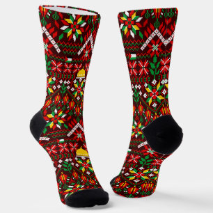 Palestine Tatreez Traditional Embrodery Socks