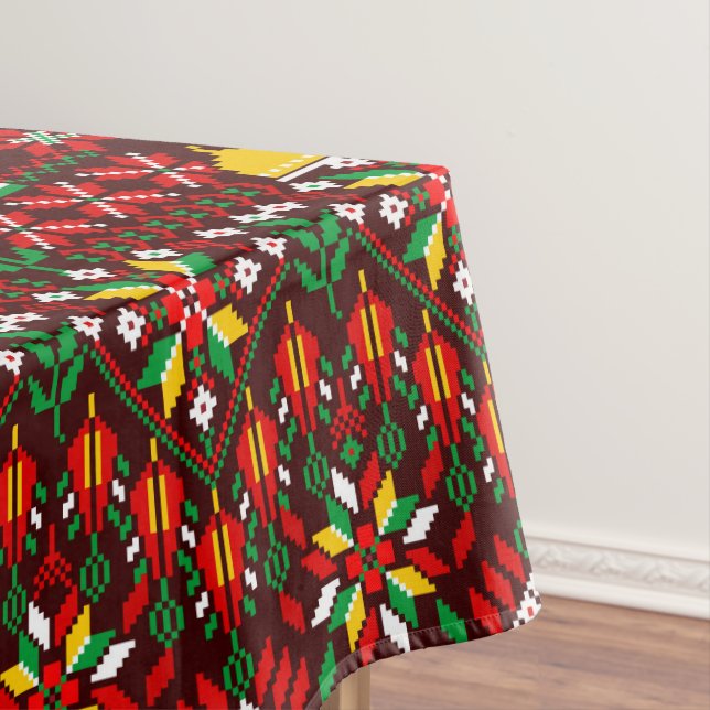 Palestine Tatreez Traditional Embrodery Tablecloth (In Situ)