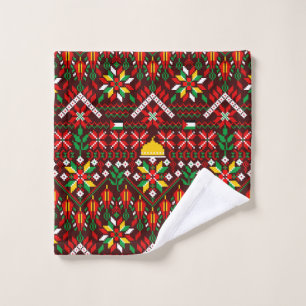 Palestine Tatreez Traditional Embrodery Wash Cloth