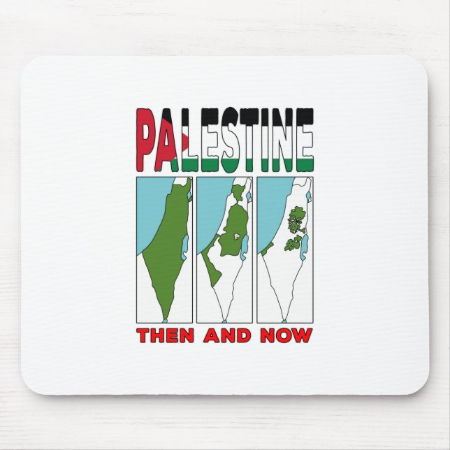 Palestine Then and Now Mouse Mat (Front)