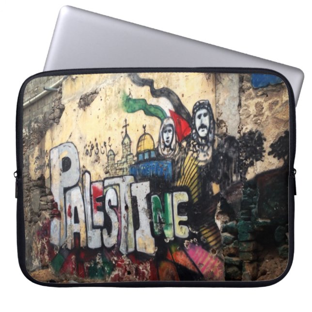 Palestine Wall Mural Laptop Sleeve (Front)