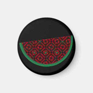 Palestine watermelon Embroidery red tatreez  Magnet