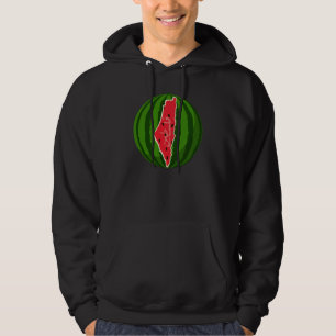 Palestine Watermelon Flag Map. Free Palestinians. Hoodie