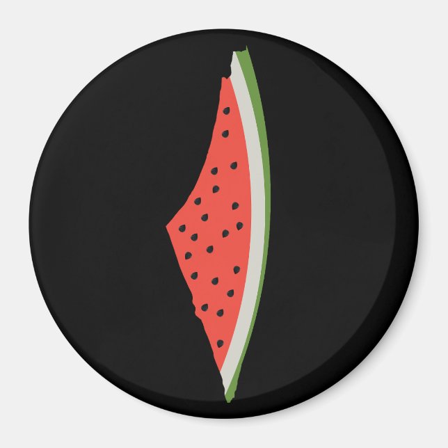 Palestine Watermelon Flag Map. Free Palestinians. Magnet (Front)