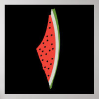 Palestine Watermelon Flag Map. Free Palestinians.