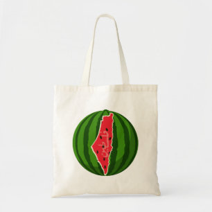 Palestine Watermelon Flag Map. Free Palestinians Tote Bag