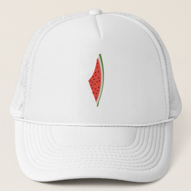 Palestine Watermelon Flag Map. Free Palestinians. Trucker Hat (Front)