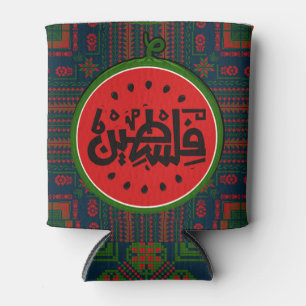 Palestine watermelon-Palestine Arabic word"فلسطين" Can Cooler