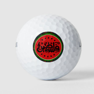 Palestine watermelon-Palestine Arabic word"فلسطين" Golf Balls