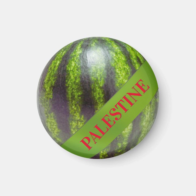 Palestine watermelon peace support gaza magnet (Front)