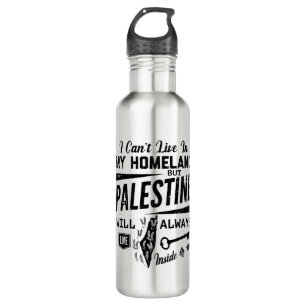 Palestine will always live inside of me-blk 710 ml water bottle