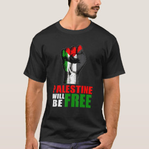 Palestine Will Be Free Palestine Flag Support Men T-Shirt