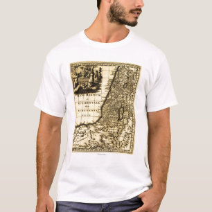 PalestinePanoramic MapPalestine T-Shirt