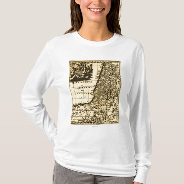 PalestinePanoramic MapPalestine T-Shirt (Front)