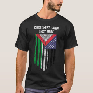 Palestinian American flag - Save Palestine T-shirt