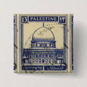palestinian ancient stamp 1920_  palestine folklor 15 cm square badge