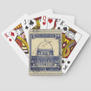 palestinian ancient stamp 1920_  palestine folklor playing cards