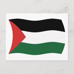 Palestinian Authority Flag Postcard