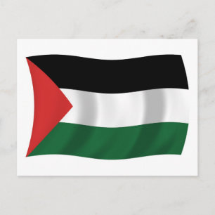 Palestinian Authority Flag Postcard
