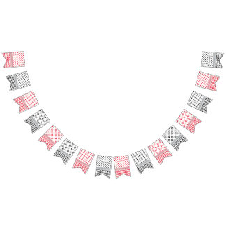 Palestinian Black & Red Keffiyeh Bunting