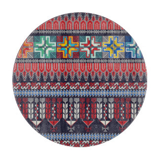 Palestinian Embroidery Motif Pattern. Cutting Board