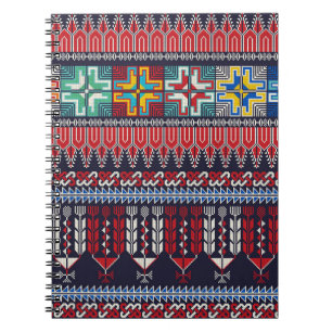 Palestinian Embroidery Motif Pattern. Notebook