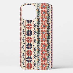 Palestinian Embroidery Motif: Traditional Beauty. iPhone 12 Case