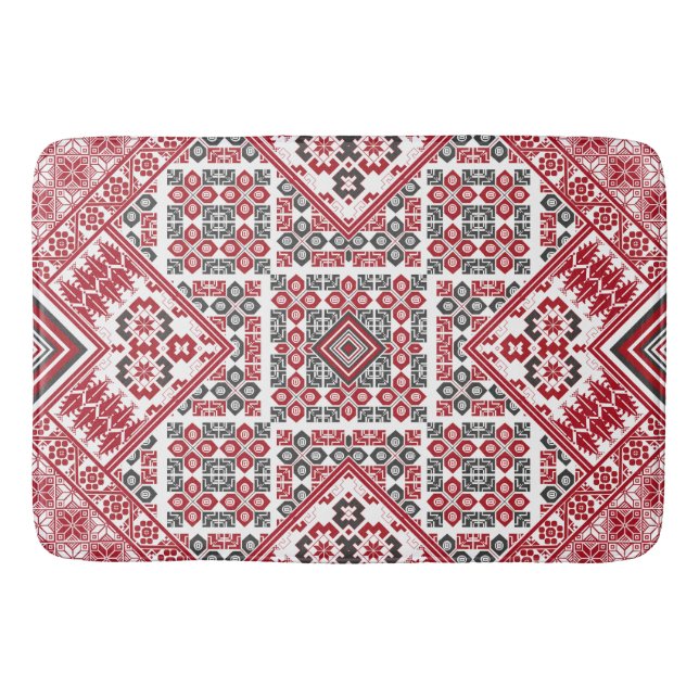  Palestinian Embroidery pattern 2 Bath Mat (Front)