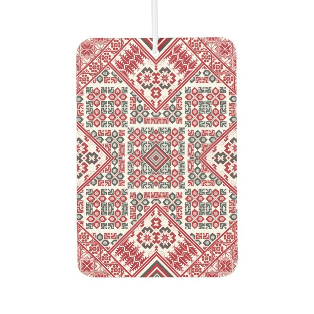 Palestinian Embroidery pattern 2  Car Air Freshener (Front)