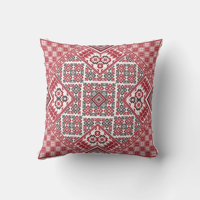 Palestinian Embroidery pattern 2 Cushion (Back)