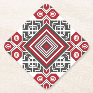 Palestinian Embroidery pattern 2 Paper Coaster