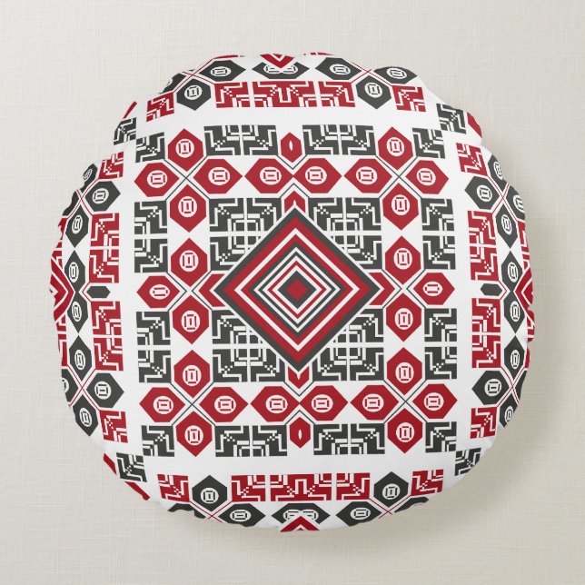 Palestinian Embroidery pattern 2  Round Cushion (Front)