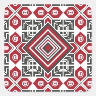 Palestinian Embroidery pattern 2  Square Sticker