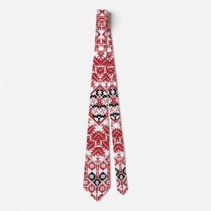 Palestinian Embroidery pattern 3 Throw Pillow Tie