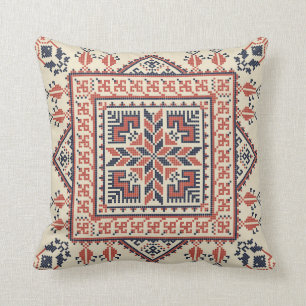 Palestinian embroidery pattern cushion