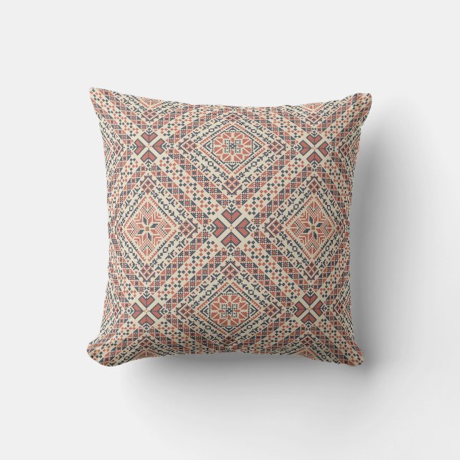 Palestinian embroidery pattern cushion (Front)