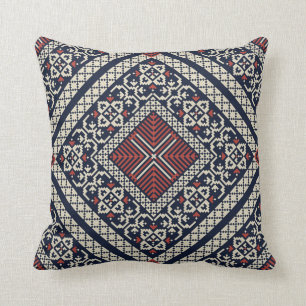 Palestinian embroidery pattern cushion