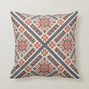 Palestinian embroidery pattern cushion