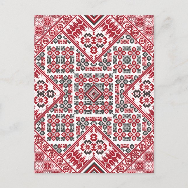 Palestinian Embroidery pattern Postcard (Front)
