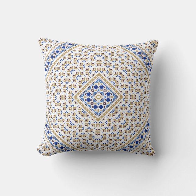 Palestinian Embroidery pattern Printed Design Cushion (Front)