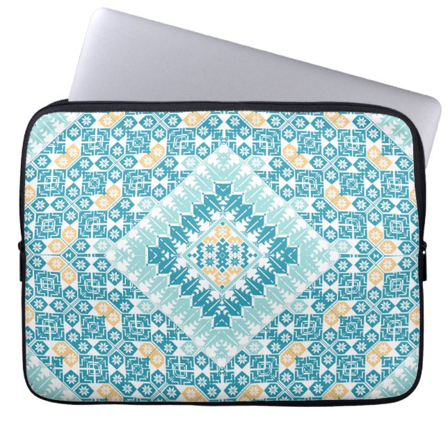 Palestinian Embroidery pattern Printed Design Laptop Sleeve (Front)