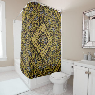 Palestinian Embroidery pattern Printed Design Shower Curtain