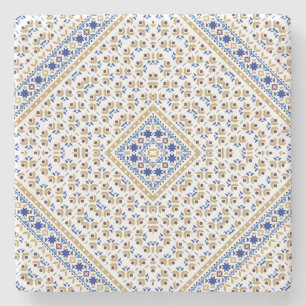 Palestinian Embroidery pattern Printed Design Stone Coaster
