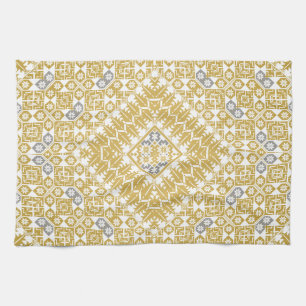 Palestinian Embroidery pattern Printed Design Tea Towel