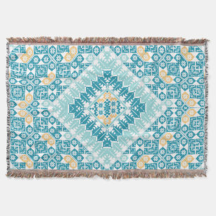 Palestinian Embroidery pattern Printed Design Throw Blanket
