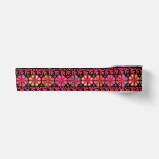 Palestinian Embroidery Tatreez printed Design 4 Satin Ribbon